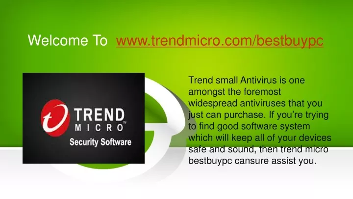 welcome to www trendmicro com bestbuypc