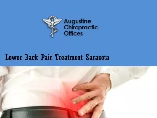 Lower Back Pain Treatment Sarasota