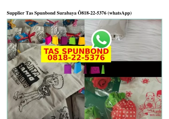 supplier tas spunbond surabaya 818 22 5376