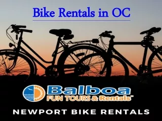 Bike Rentals in OC