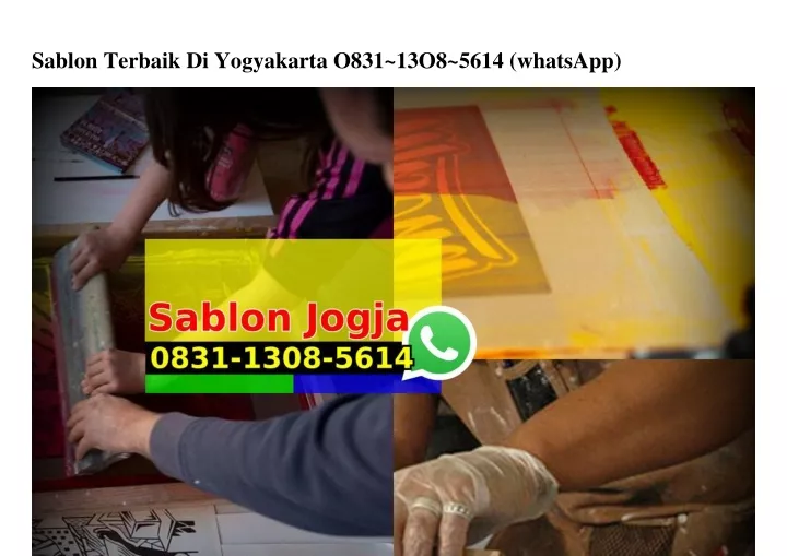 sablon terbaik di yogyakarta o831 13o8 5614