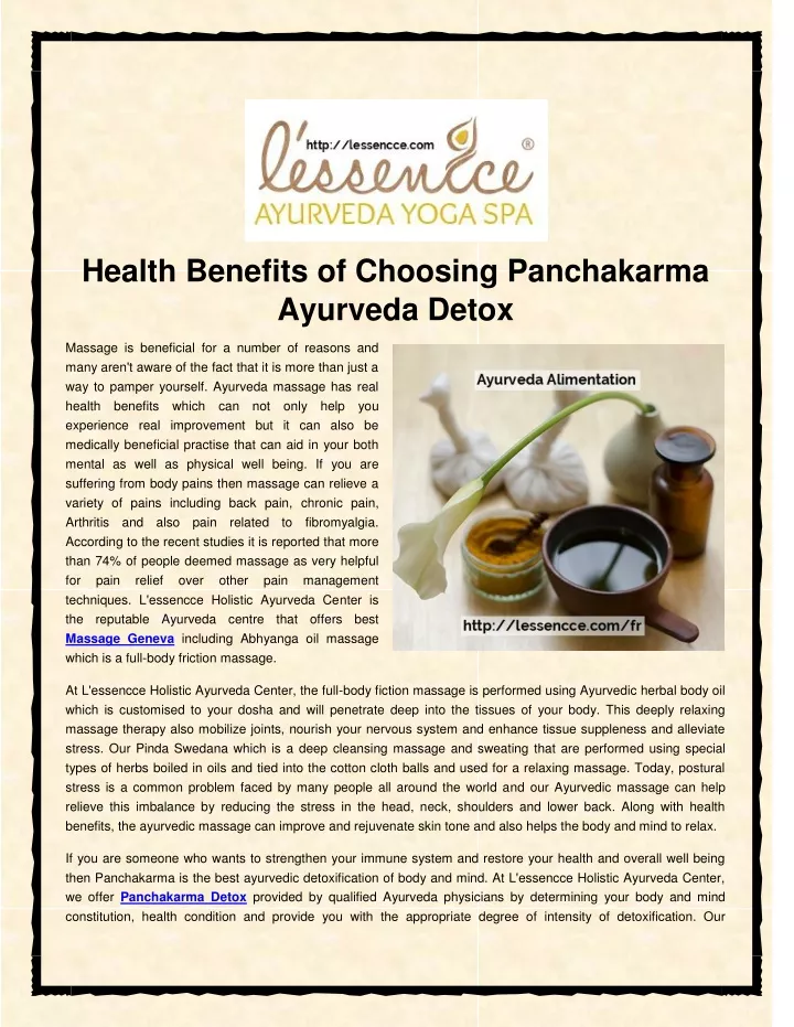 health benefits of choosing panchakarma ayurveda
