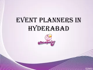 Best event planners in Hyderabad