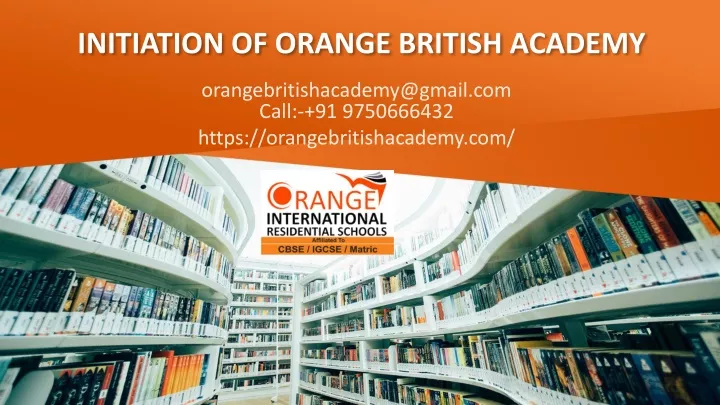 initiation of orange british academy