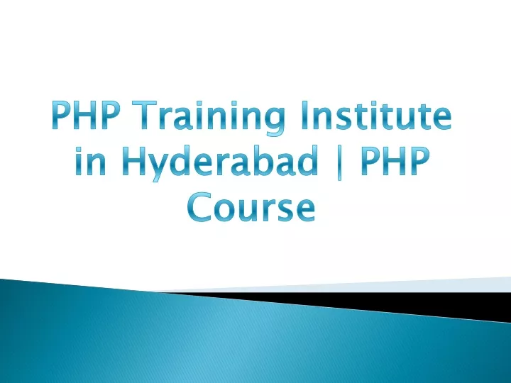 php training institute in hyderabad php course