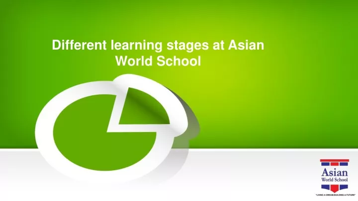 different learning stages at asian world school