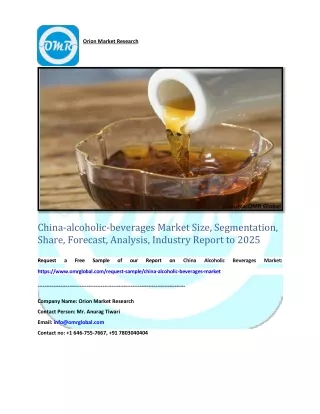 China-alcoholic-beverages Market Trends, Size, Competitive Analysis and Forecast - 2019-2025