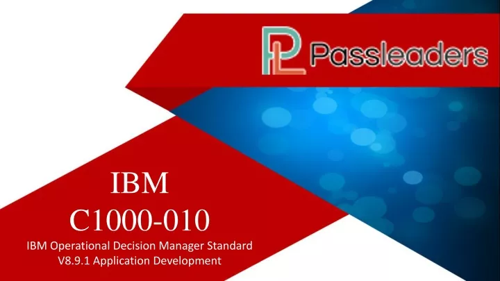 ibm c1000 010 ibm operational decision manager