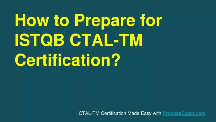 how to prepare for istqb ctal tm certification