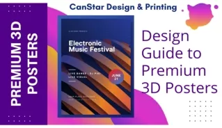 A Design Guide to Premium 3D Posters by North York Print Shop