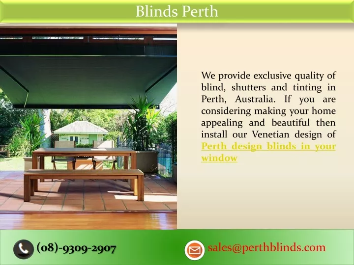 blinds perth