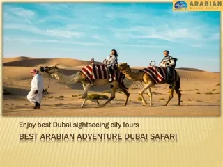 Best Arabian Adventure Dubai Safari