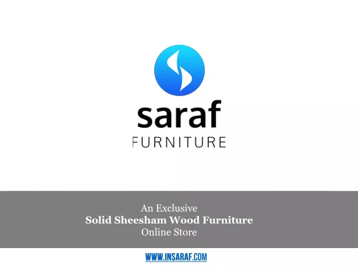 an exclusive solid sheesham wood furniture online