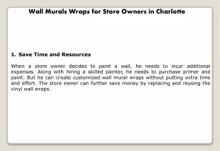 Wall Murals Wraps for Store Owners in Charlotte