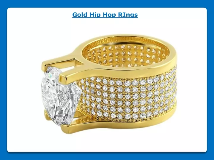 gold hip hop rings