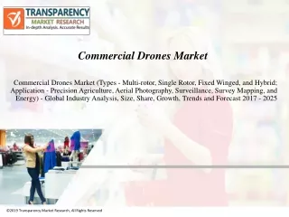 Commercial Drones Market To Attain Value Of US$8.8 Bn By The End Of 2025