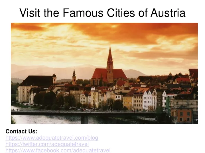 visit the famous cities of austria