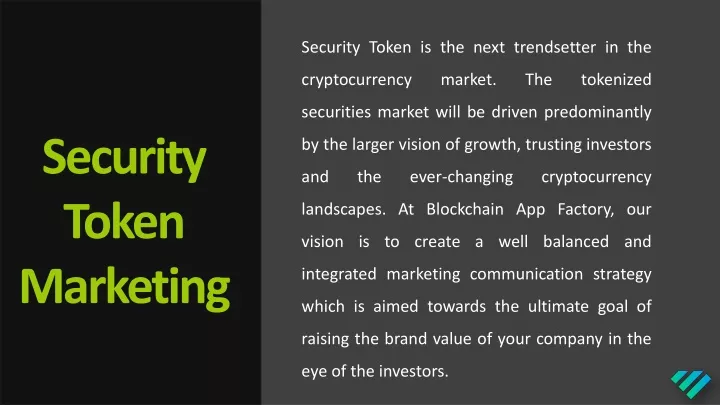 security token is the next trendsetter in the