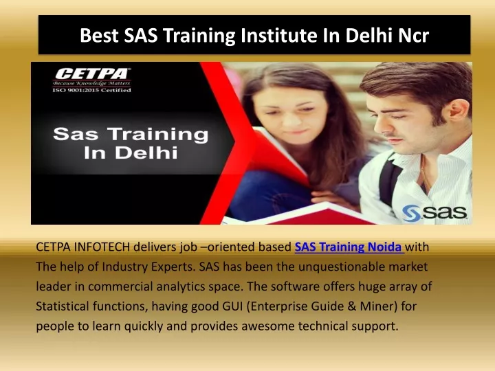 best sas training institute in delhi ncr
