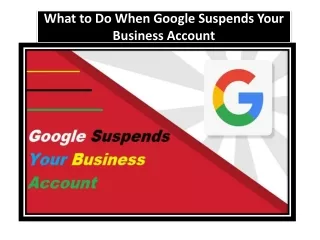 What to Do When Google Suspends Your Business Account