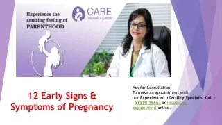 12 Early Signs & Symptoms of Pregnancy