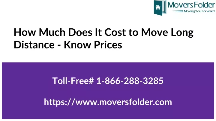 how much does it cost to move long distance know prices