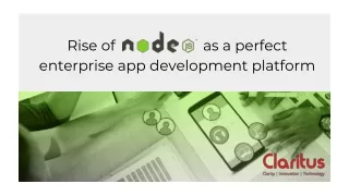 Rise of NodeJS as a Perfect Enterprise App Development Platform