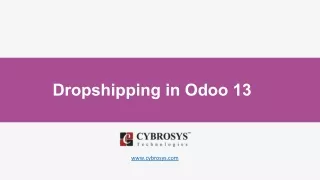 Dropshipping in Odoo 13
