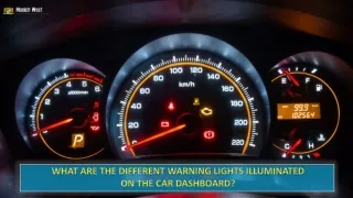 What are the Different Warning Lights Illuminated on the Car Dashboard