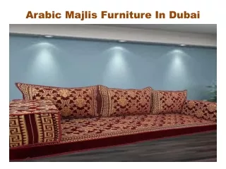 Arabic Majlis Furniture In Dubai