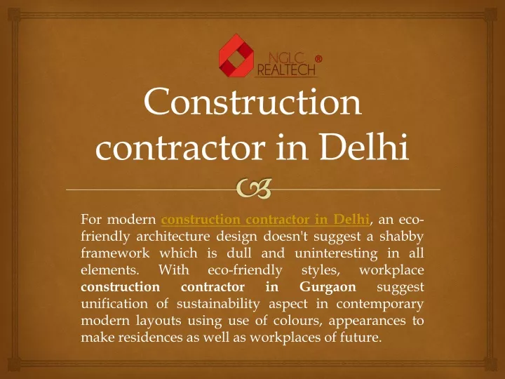 c onstruction contractor in delhi
