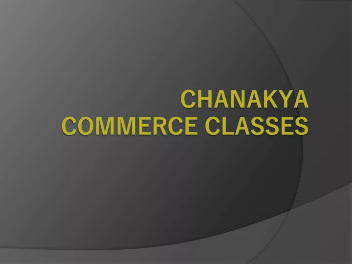 chanakya commerce classes