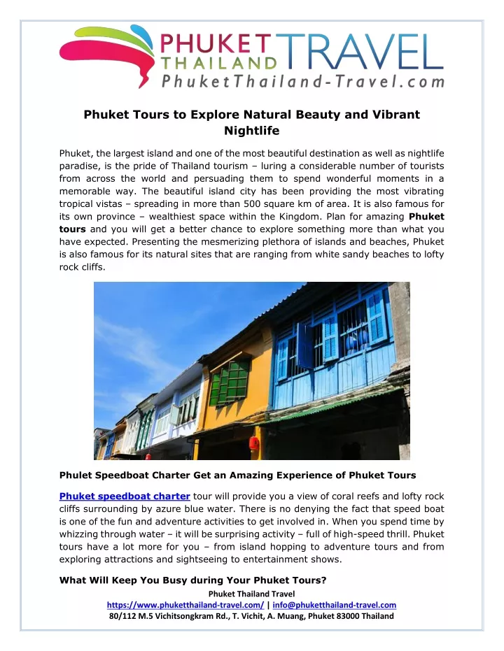 phuket tours to explore natural beauty