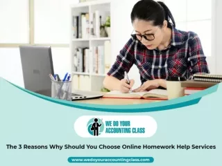 The 3 Reasons Why Should You Choose Online Homework Help Services