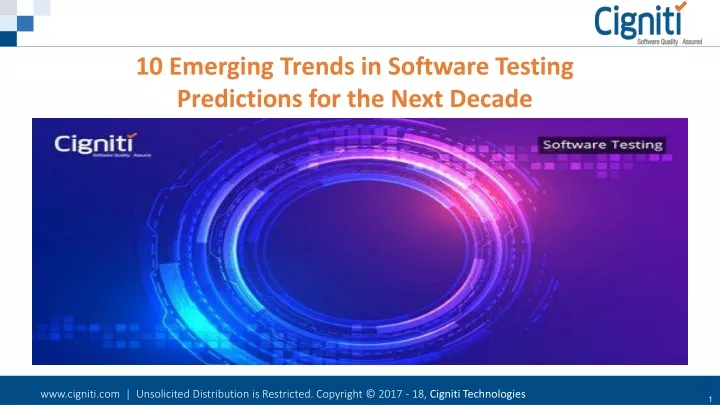 10 emerging trends in software testing