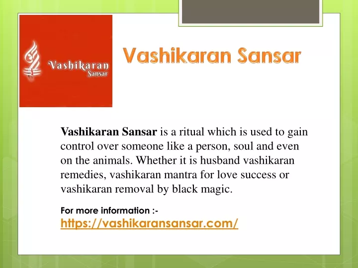 vashikaran sansar