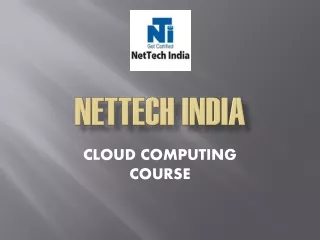 Cloud computing course
