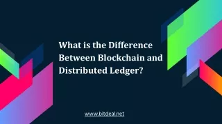 What is the Difference Between Blockchain and Distributed Ledger?
