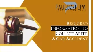 Required Information to Collect After a Car Accident