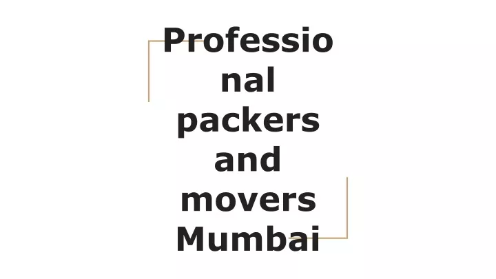 professio nal packers and movers mumbai