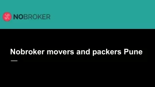 Nobroker movers and packers Pune