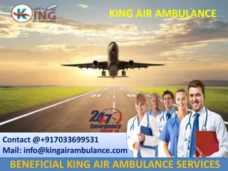 Advanced Air Ambulance Services in Guwahati and Kolkata by King Ambulance