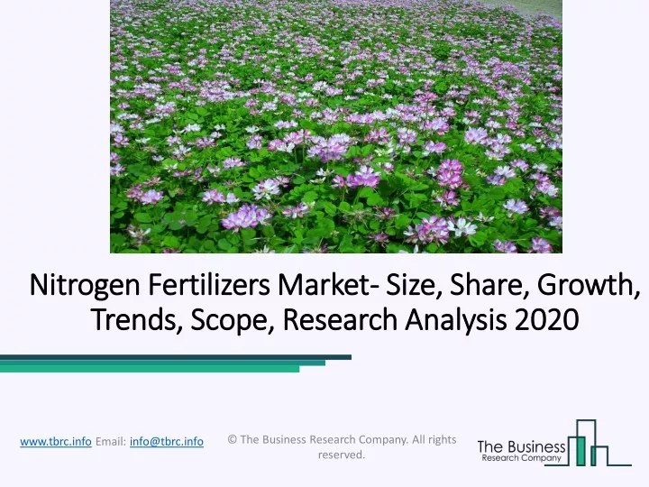 nitrogen fertilizers market nitrogen fertilizers