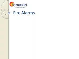 Brihaspathi Technologies- Fire Alarm System Suppliers in Hyderabad