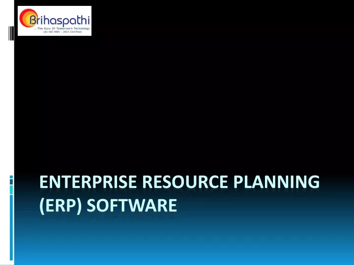 enterprise resource planning erp software