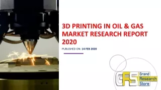 3D Printing in Oil & Gas Market Research Report 2020