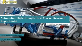 Automotive High Strength Steel Market Research Report 2020