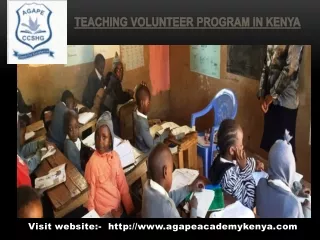 Best Teaching Volunteer Program in Kenya