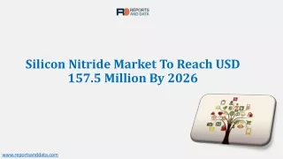 silicon nitride market to reach usd 157 5 million