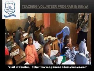 Teaching Volunteer Program in Kenya